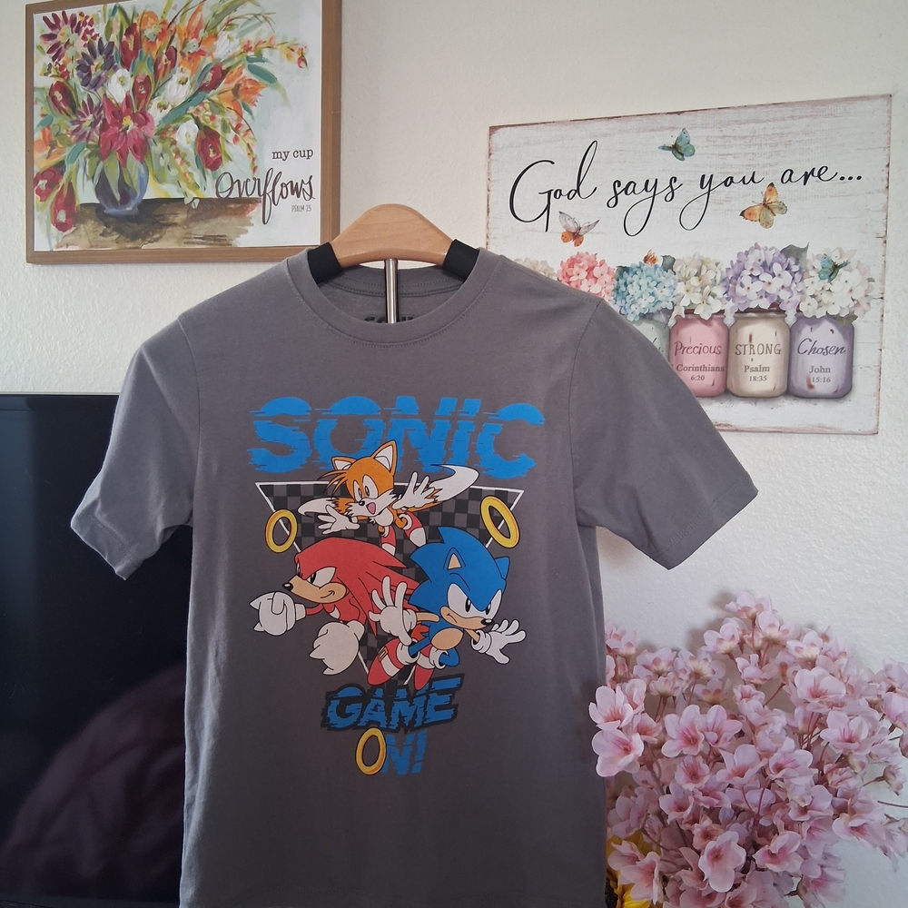 Sonic the Hedgehog Gray Kids T-Shirt